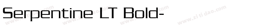 Serpentine LT Bold字体转换
